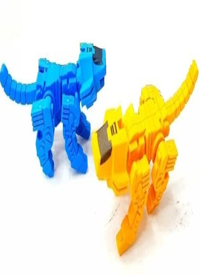 TECHNOCHITRA® Robotic Super Dogs Erasers Puzzle for Kids Set of 2 - Image 1
